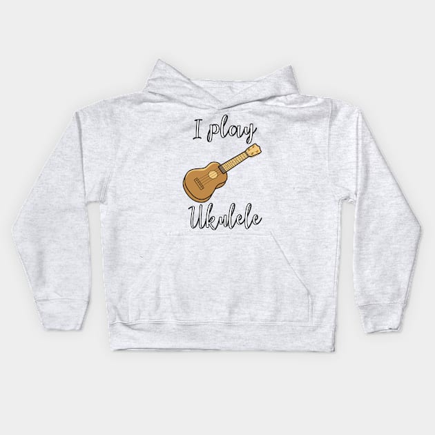 Ukulele player Kids Hoodie by BaliChili